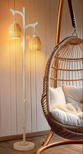 Load image into Gallery viewer, Distressed Farmhouse Tree Floor Lamp