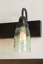 Load image into Gallery viewer, Mason Jar Vanity Lamp