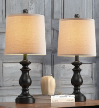 Load image into Gallery viewer, Set Of Two Exquisite Black Lamps