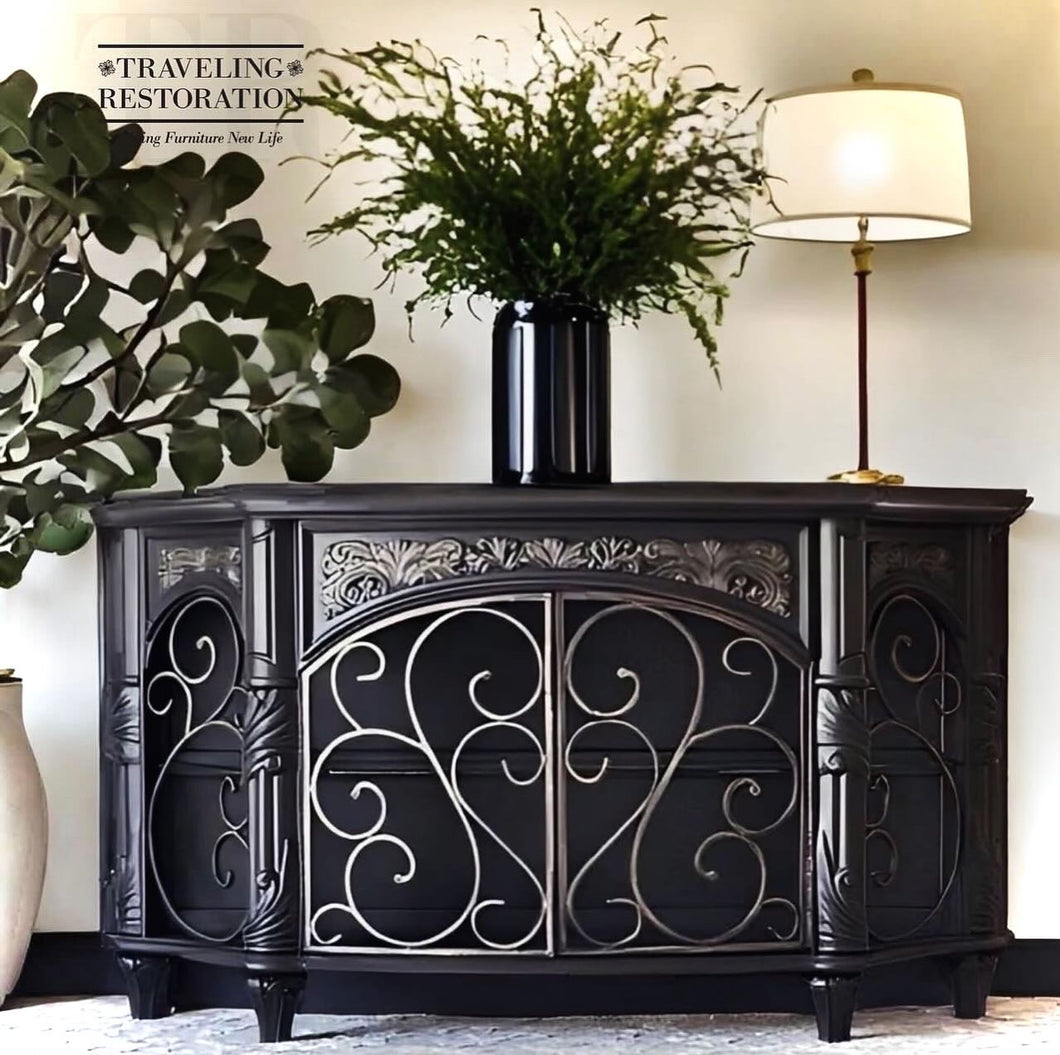 Gorgeous Black Demilune Buffet