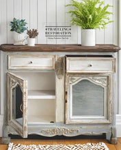 Load image into Gallery viewer, Stylish Distressed Mirrored Buffet