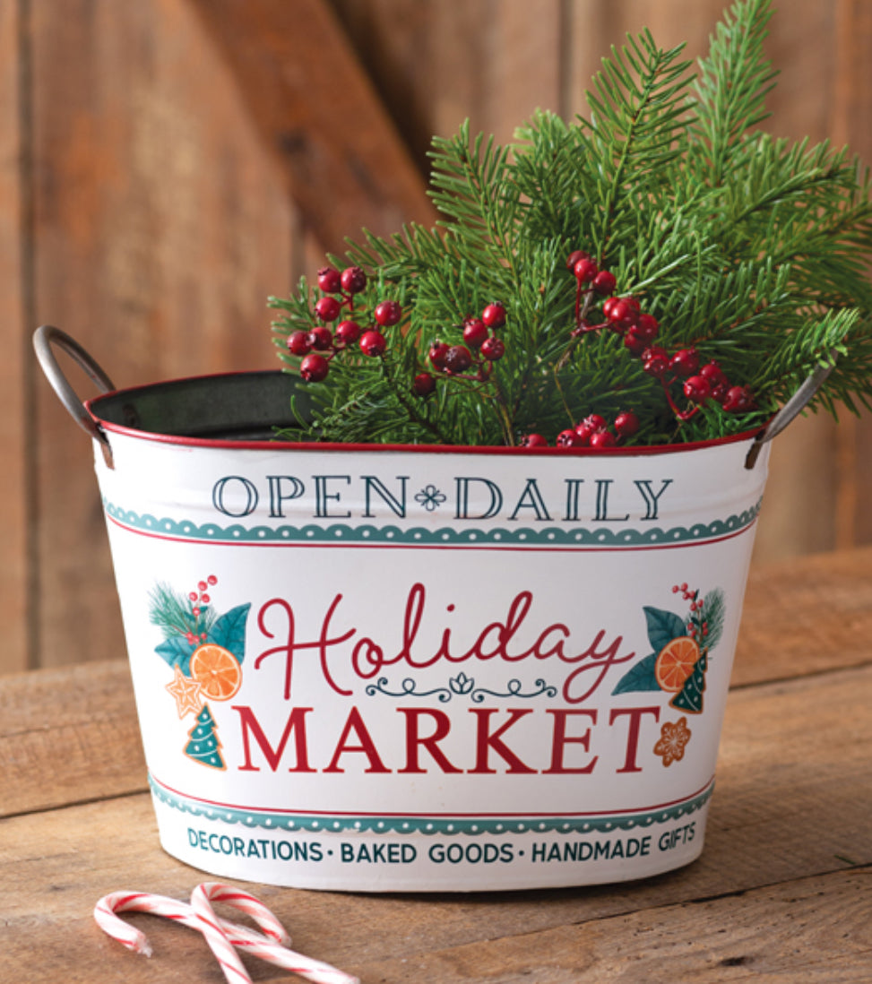 Holiday Market Bucket