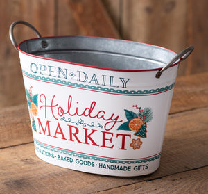 Holiday Market Bucket