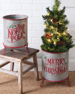 Set of 2 Christmas Tins