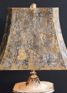 “Regal in Stature” Distressed Lamp