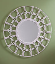 Load image into Gallery viewer, Large Boho Style Rattan Mirror