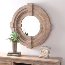 Load image into Gallery viewer, Large Distressed Drift Wood Mirror