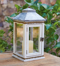 Load image into Gallery viewer, Cottage Wood and Metal Lantern