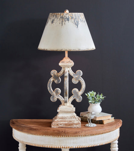 Distressed Table Lamp