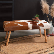 Load image into Gallery viewer, Cowhide Bench