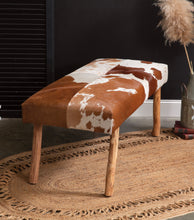 Load image into Gallery viewer, Cowhide Bench