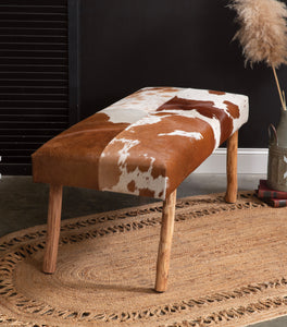 Cowhide Bench