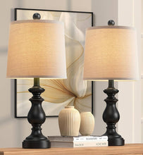 Load image into Gallery viewer, Set Of Two Exquisite Black Lamps