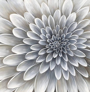 Large White Flower Wall Art