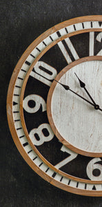 Large Wooden Clock