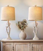 Load image into Gallery viewer, Tree Trunk Lamps ~ Set of 2