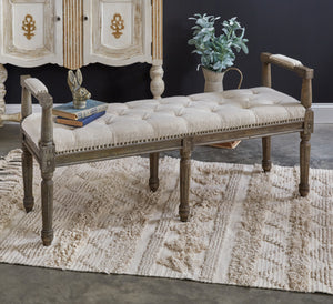 Stylish Unholstered Bench