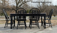 Load image into Gallery viewer, Black 7 Piece Dining Set