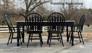 Black 7 Piece Dining Set