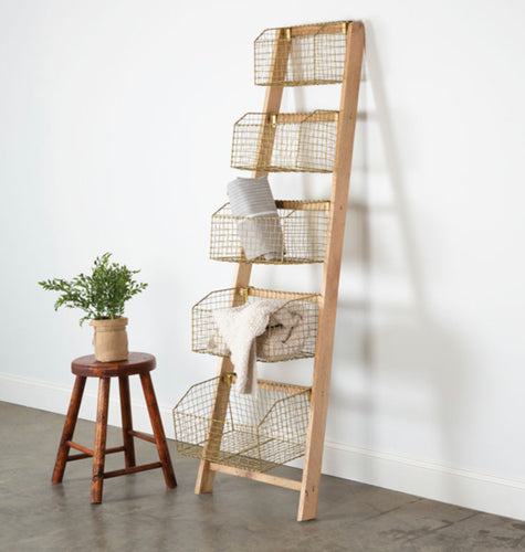 Leaning Storage Ladder