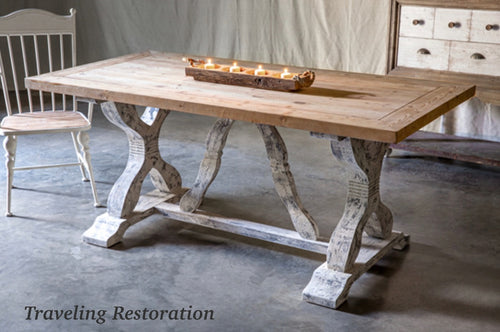 Distressed ~ Rustic Style Dining Table