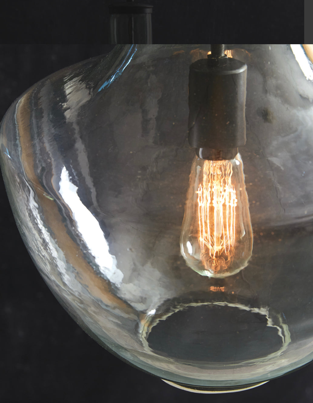 Blown Glass Pendant Light