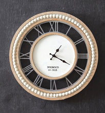 Load image into Gallery viewer, Wood Farmhouse Style Clock