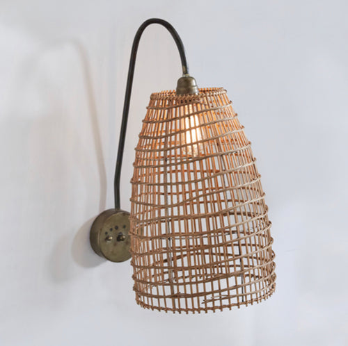 Natural Grass Wall Sconce