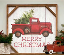 Load image into Gallery viewer, Red Truck Wall Decor