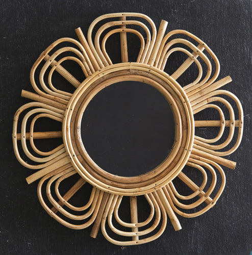 Rattan Accent Mirror