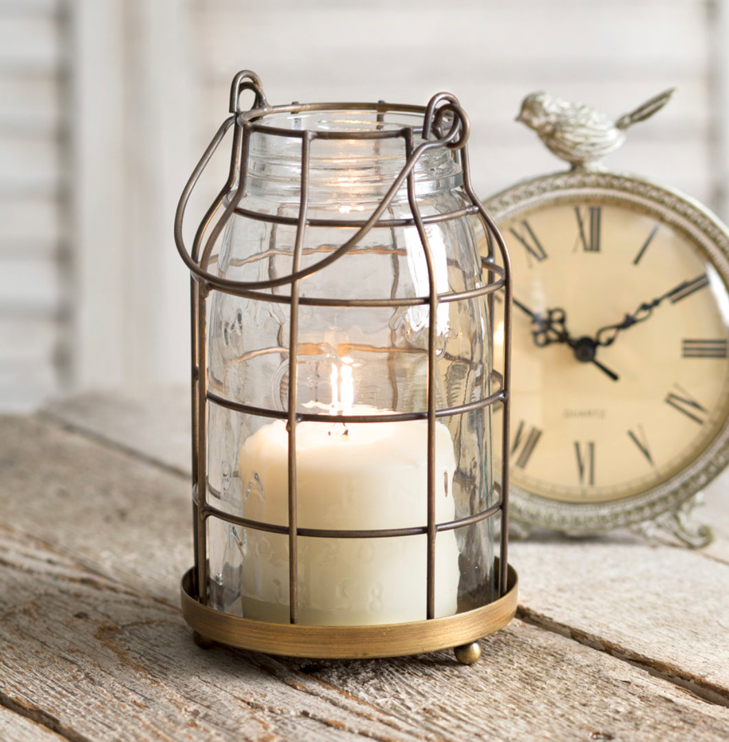 Farmhouse Glow Mason Jar Candle Holder