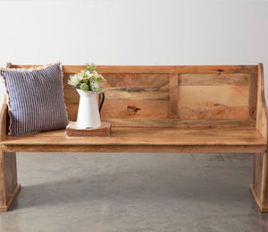 Rustic Church Pew