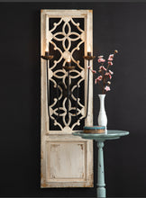 Load image into Gallery viewer, French Country Distressed Door Wall Sconce