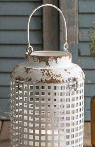 Distressed White Lantern