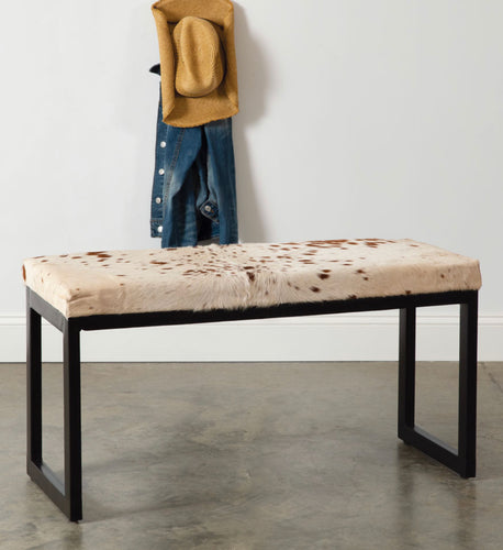 “Make a Statement” Cowhide Bench