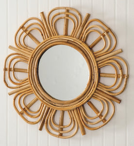 Rattan Accent Mirror