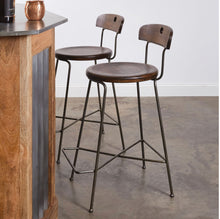 Load image into Gallery viewer, Industrial ~ Farmhouse Style Stools