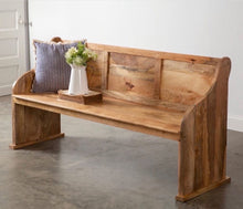 Load image into Gallery viewer, Rustic Church Pew