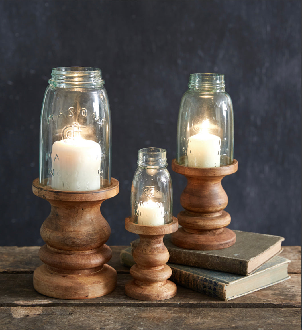 Set of 3 Mason Jar Candle Holders