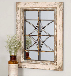 Distressed Accent Mirror